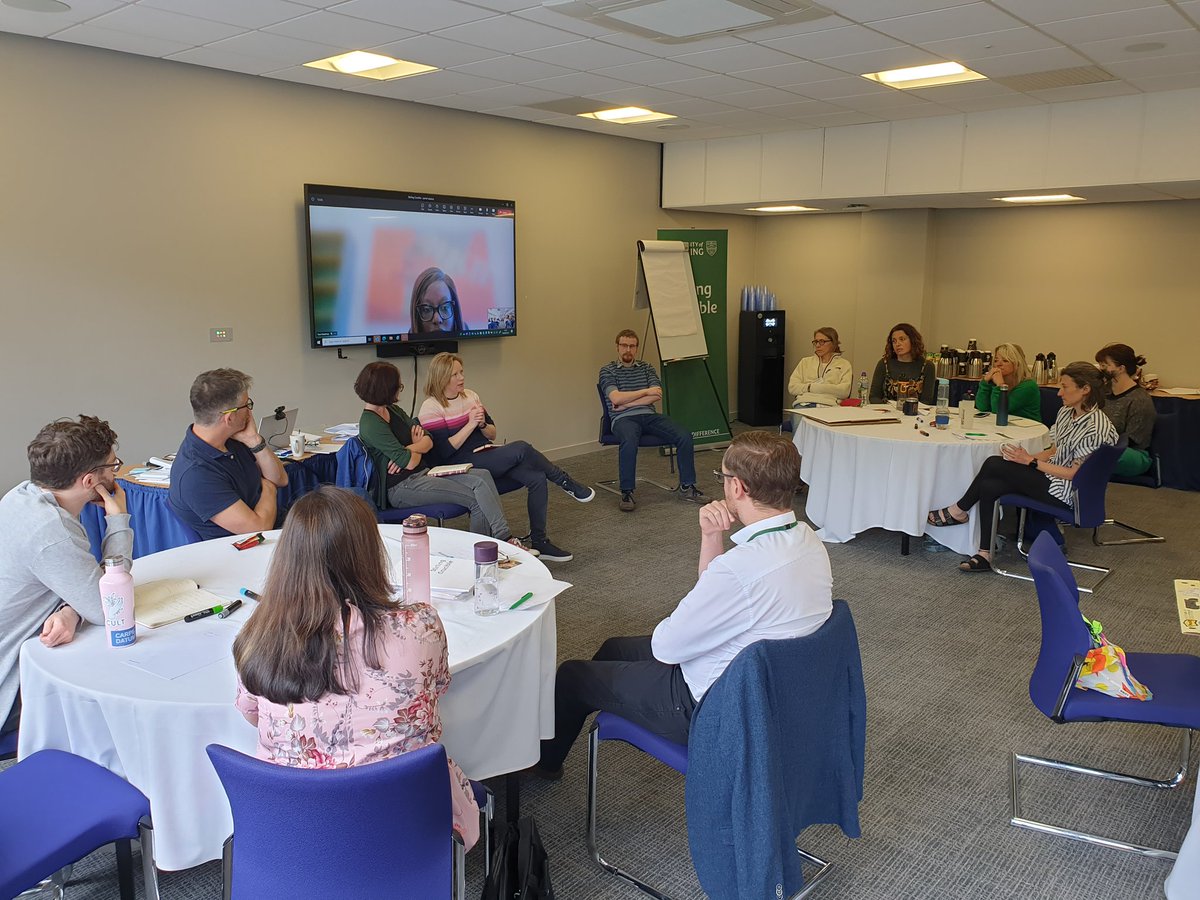 JenDickie's tweet photo. It's been an absolute pleasure being part of the organising committee for the 2023 #StirlingCrucible. What a fantastic cohort, I've really enjoyed listening to discussions &amp; looking forward to many more! Now, back to the panel on research leadership! https://t.co/7NuueKG4BX