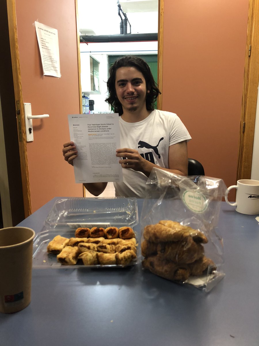 Let´s celebrate. 
The thrill of the first publication! <a href="/Aleexcj98/">Alejandro Carmona Jimenez</a>, keep up your enthusiasm and maintain your profound and honest work. Inspiring . 
So fortunate to have you in our team. 🎉
<a href="/FrontPlantSci/">Frontiers - Plant Science</a> <a href="/ETSIAMCordoba/">ETSIAM - Universidad de Córdoba</a> 
(picture credit : @castelaura92)