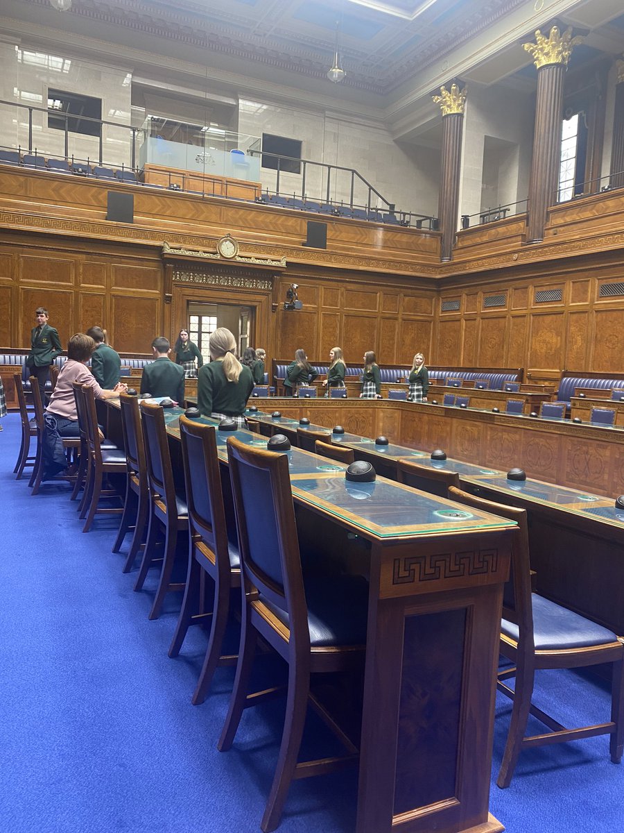 Many thanks to Mr N Murray (teacher) and year 10 <a href="/StJosephs1964/">St Joseph's Cmaglen</a> (Newry &amp; Armagh) for taking part in our session today. Great questions about budgets and current political affairs. Pupils also debated a Bill on School Uniforms.