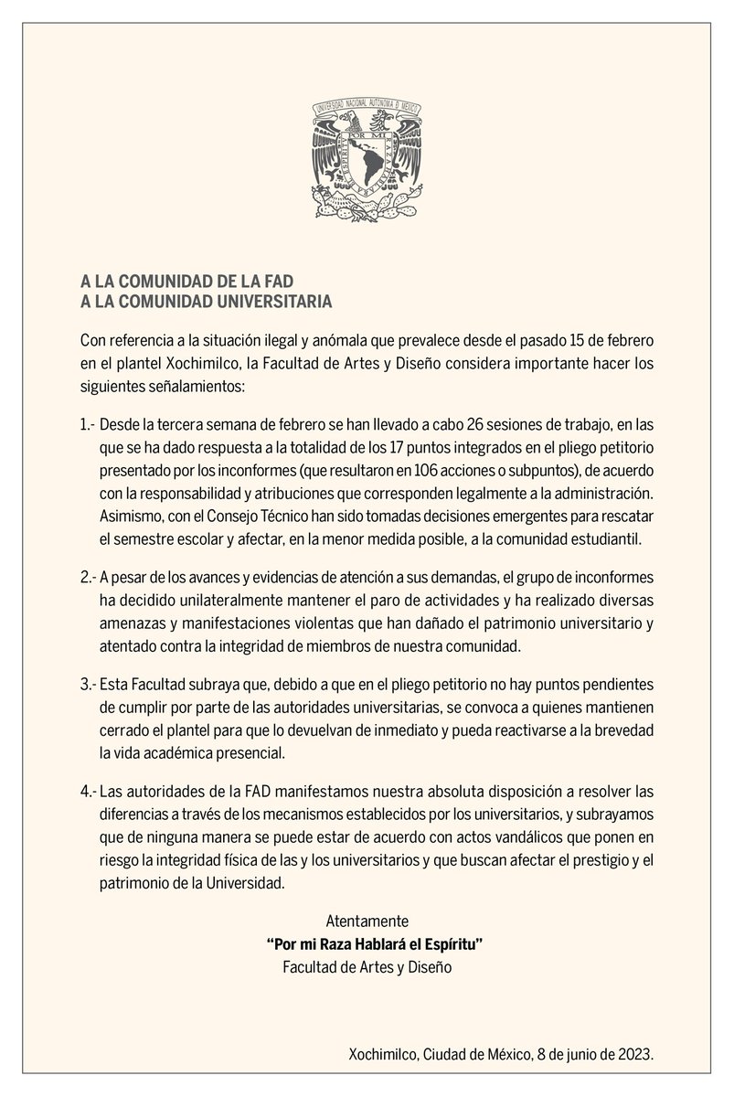 UNAM tweet media