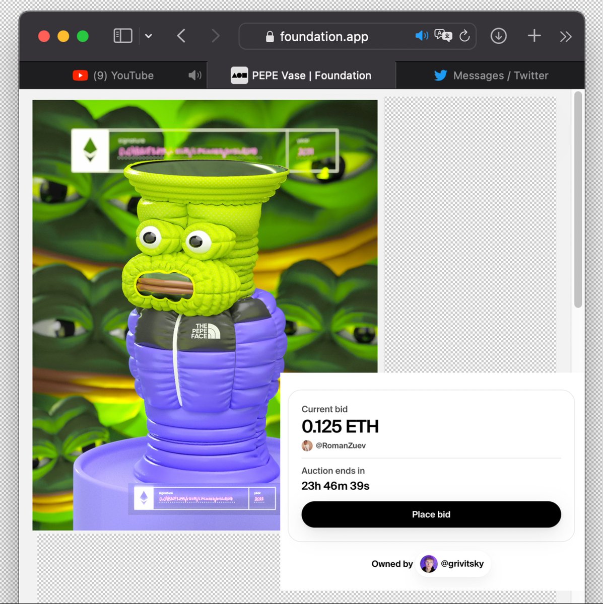 Thank you <a href="/thesminemverse/">Sminem</a>, I knew I you will like this one. Hope, one day it will be in meme-museum

foundation.app/@grivitsky/ppv…

$OGSM #NFT <a href="/pepecoins/">Pepecoin</a> <a href="/pepecoinglobal/">Pepe Coin</a> #PEPE