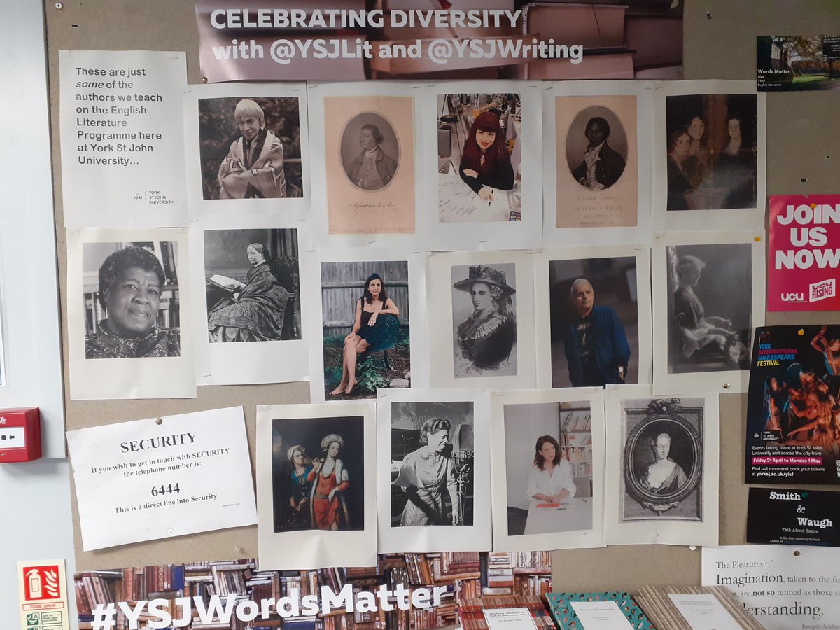 These are just some of the authors we teach on the English Literature programme here at <a href="/YorkStJohn/">York St John University</a> University.

How many do you recognize?

#BookRec