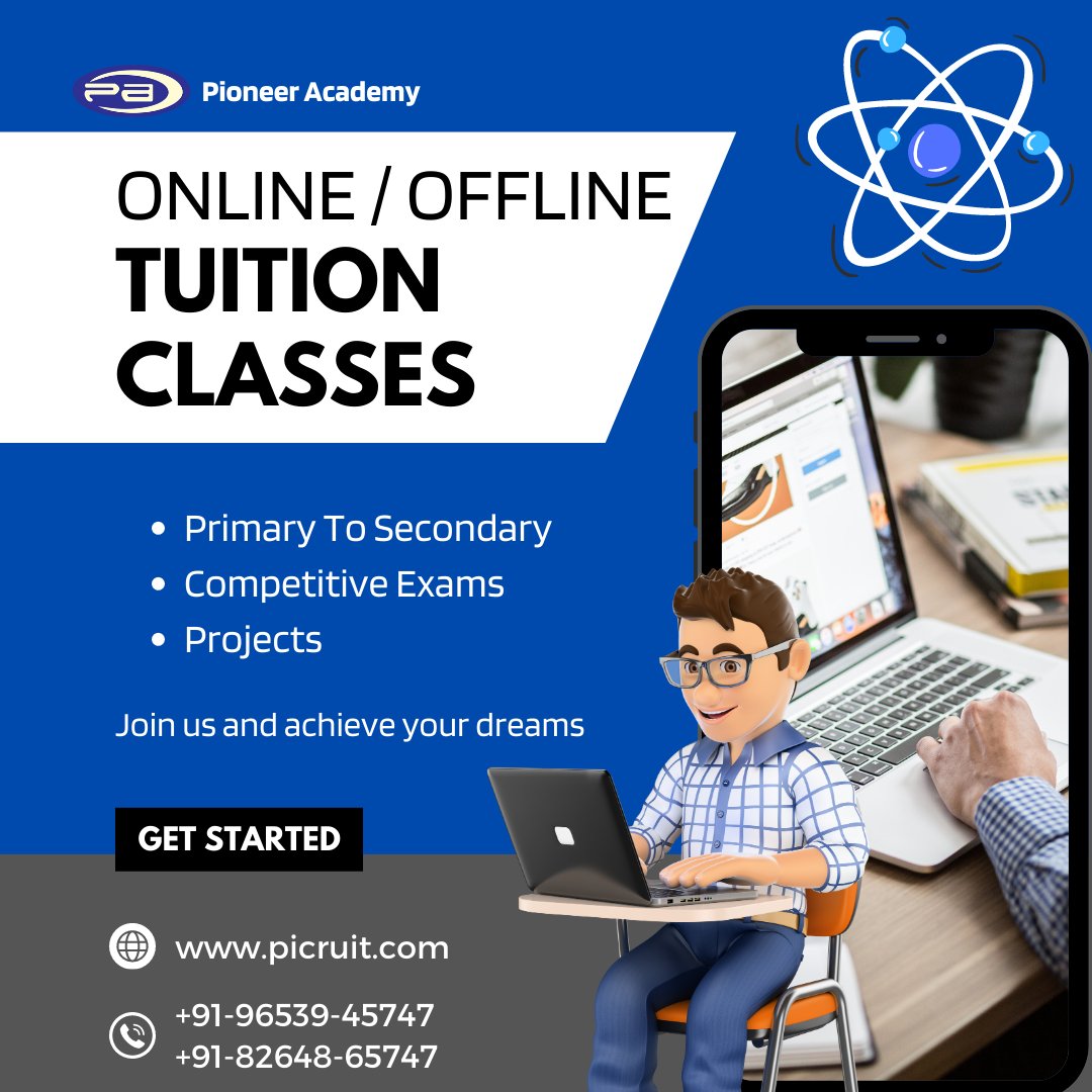 pioneerludhiana's tweet image. Find The Best Online/Offline #TuitionClasses For #Students of All Boards, &amp;amp; Competitive Exams Like #IIT-#JEE, #NEET, etc.

We At #PioneerAcademy Has The Most Experienced #Tutors That Make You #Learn Faster &amp;amp; Effectively.

Enroll Now:
📱: +91-9653945747 / +91-8264865747

#Tuition