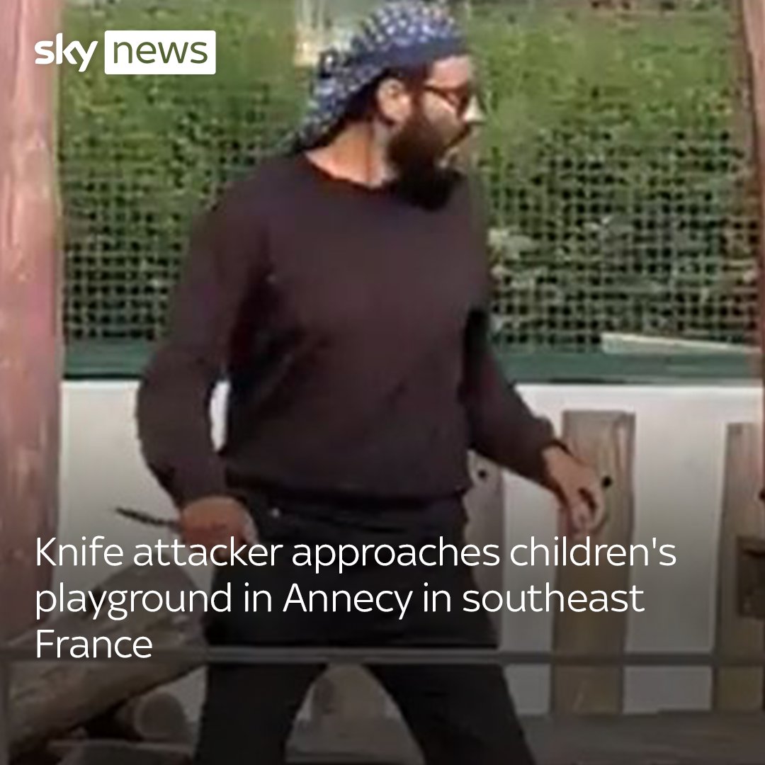 Knife attacker approaches playground