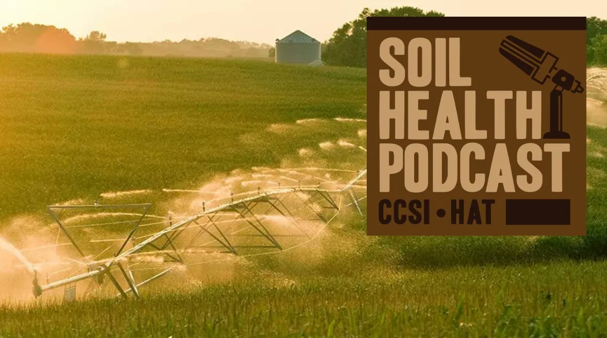 CCSI_IN's tweet image. A timely podcast for the weekly @DroughtCenter report.  @BetsyBower, @Ceres_Solutions, and Mark Kingma, NW IN farmer and @IASWCD board member, talk about irrigation systems, the tools used to measure moisture, and the benefits of #soilhealth systems.

buff.ly/3oT7IS3