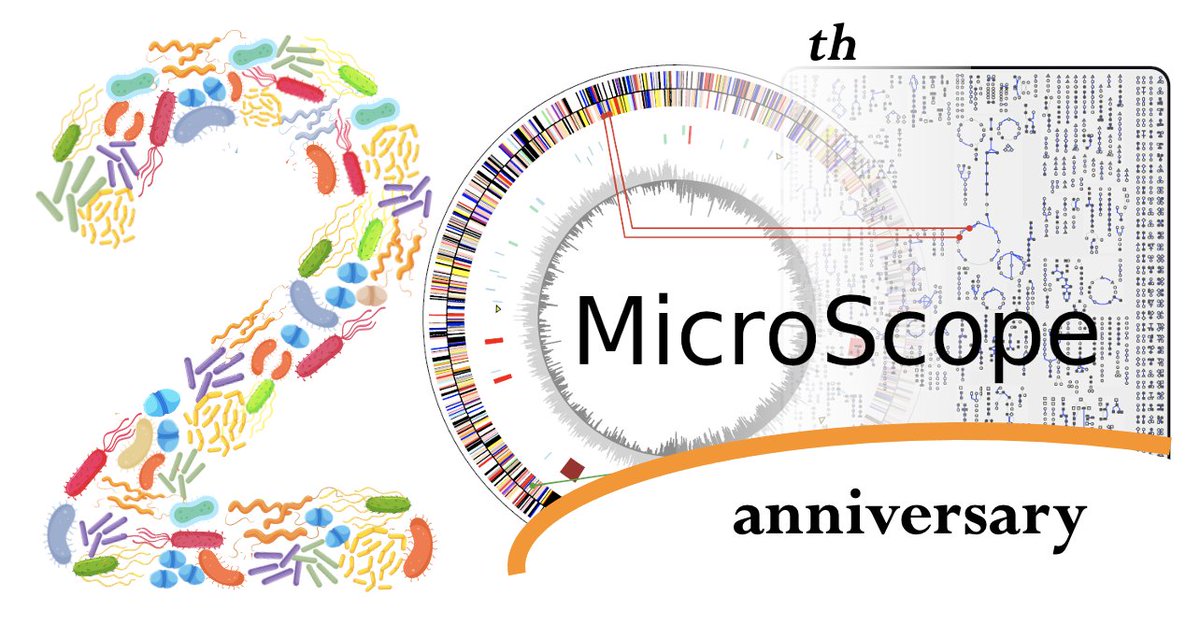 GenoLabgem's tweet photo. Did you know that the #MicroScope_platform is already 20 years old? Come and celebrate with us on 26 September 2023!
Registration is open. https://t.co/MMbXWiB6hJ
@CEA_Jacob_ @GenoUMR_GM @Genopole @IFB_Bioinfo @fr_genomics @UnivEvry @GIS_IBiSA https://t.co/uBAg18SFWF