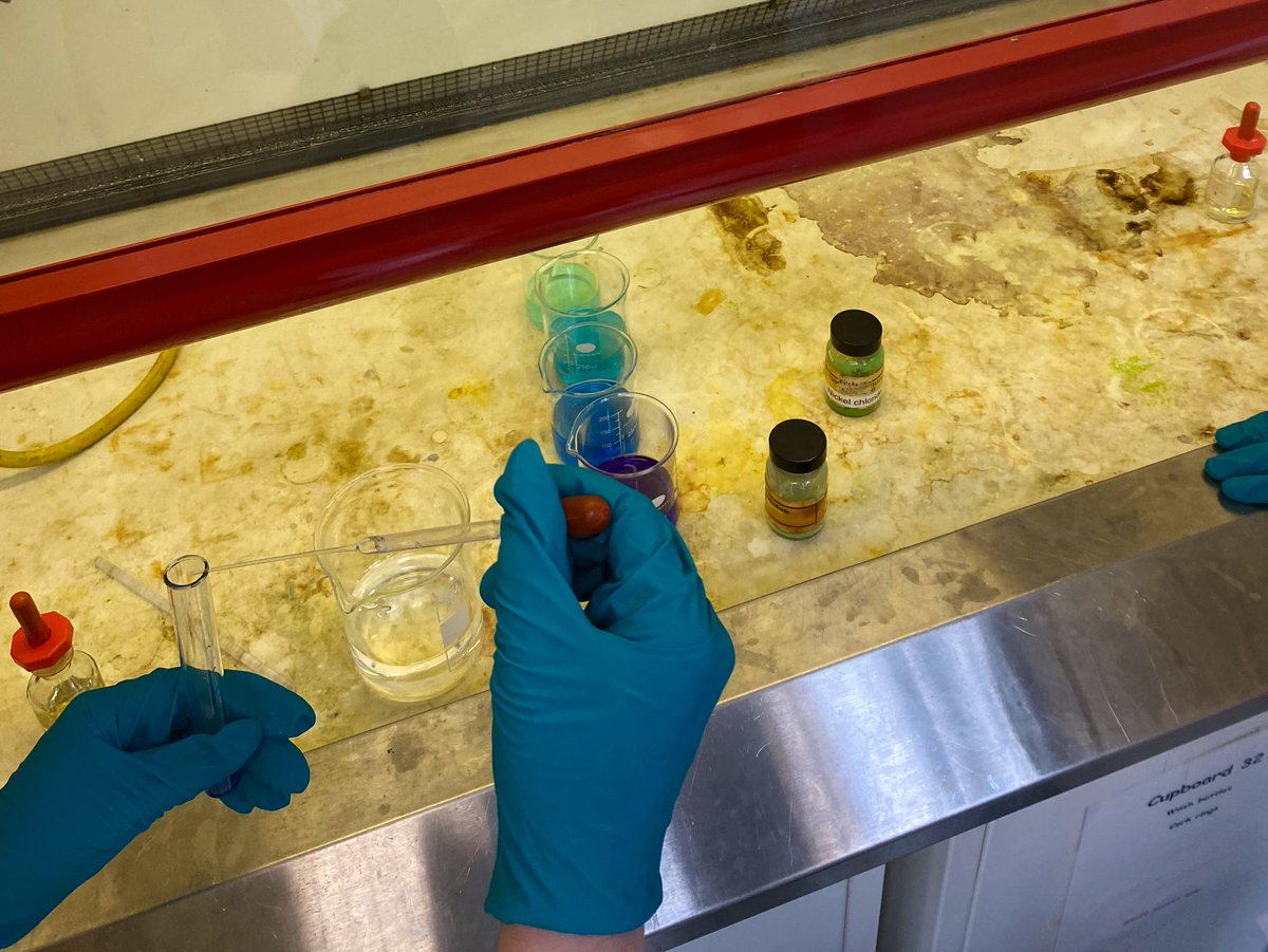 KHS_Sci's tweet photo. Our fab Higher and AH chemists visited @UniStrathclyde labs yesterday. Great work from all the groups who successfully carried out a variety of cool and colourful experiments! 🤩🧪 https://t.co/8EXFDgRMh4