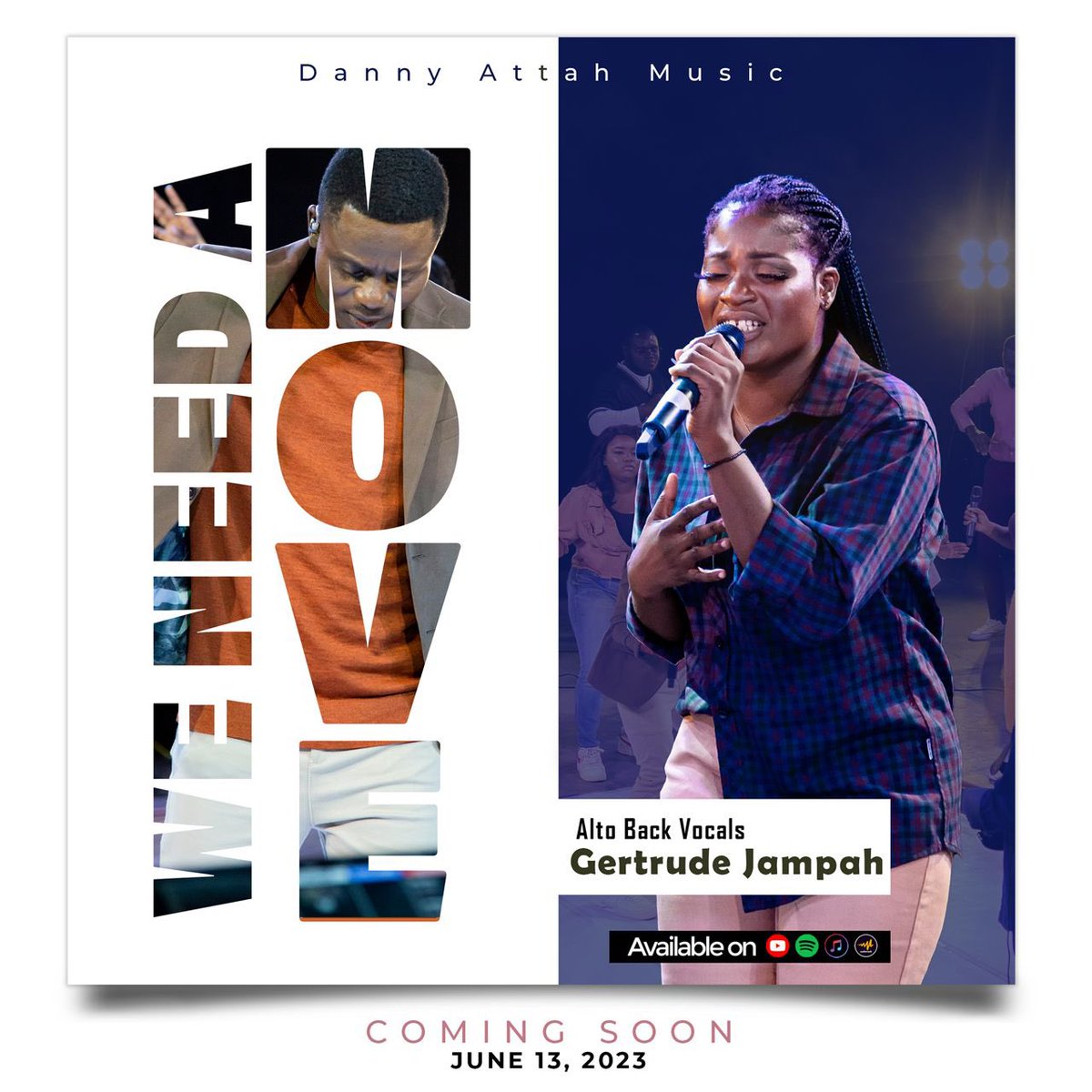 AttahDanny's tweet photo. Was blessed to have Naa Dromo on my new album and song “WE NEED A MOVE” with a beautiful video coming along with it*💃🏽💃🏽🔥🔥💃🏽

#JesusChrist #MOMO #Rawlings #grace #SingaporeOpen2023 #Binance #Messi𓃵 #GospelMusic #music #WorshipWednesday #dannyattahmusic https://t.co/AnctyyJqcM