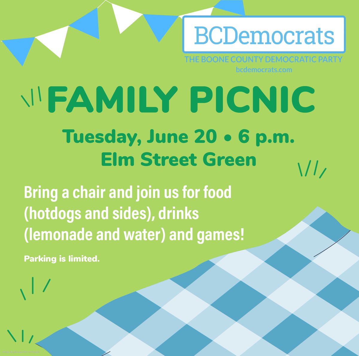 BooneINDems's tweet photo. Please Join Us At Our Family Picnic on June 20! - https://t.co/bZkjIZgPus https://t.co/dCgkbYc7ED