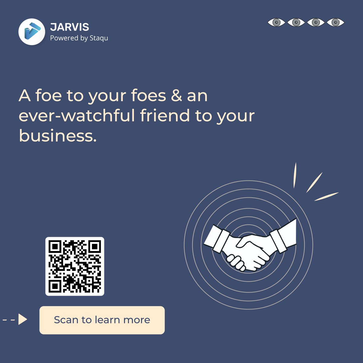 Turn your cameras into your sentinel squads. With JARVIS' video analytics for intrusion detection, secure your business against all manner of threats.

Click on the link for more details: 
 lnkd.in/d-DzPqNx

#Jarvis #videoanalytics #intrusiondetection #safety