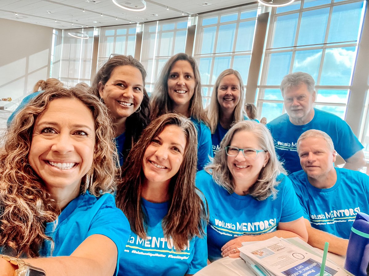 mrs_ltaylor's tweet photo. @VolusiaLEADS We are excited to be a mentor … so we can 🛑 STOP the revolving door 🚪! ✨ 📚 ✏️ #Table7 #mentoringmatters @UHSChenoweth #relationshipsmatter #Teachingmatters https://t.co/r6n11wR0r2
