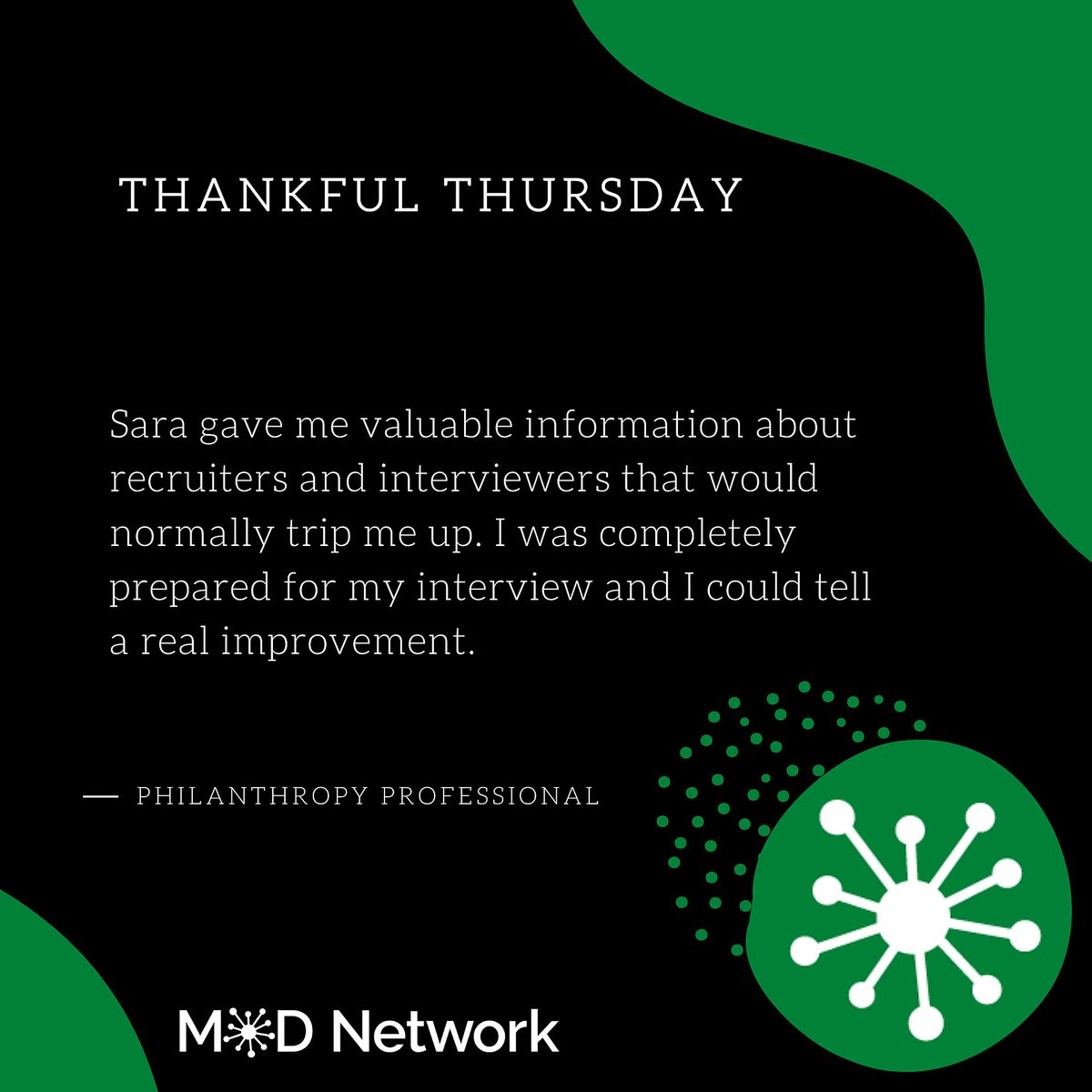 MODNetworkLLC's tweet photo. I love that I get to work with amazing clients navigating through complex situations. #ThankfulThursday #MODNetwork #ExecutiveCoaching https://t.co/8evcGz8lPd