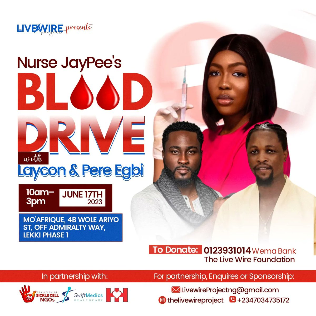 OgochukwuPresh's tweet photo. Save a by donation of your blood
#JaypeeBloodDrive
#Jaypee
#Jayhive https://t.co/pERK8nXeTg