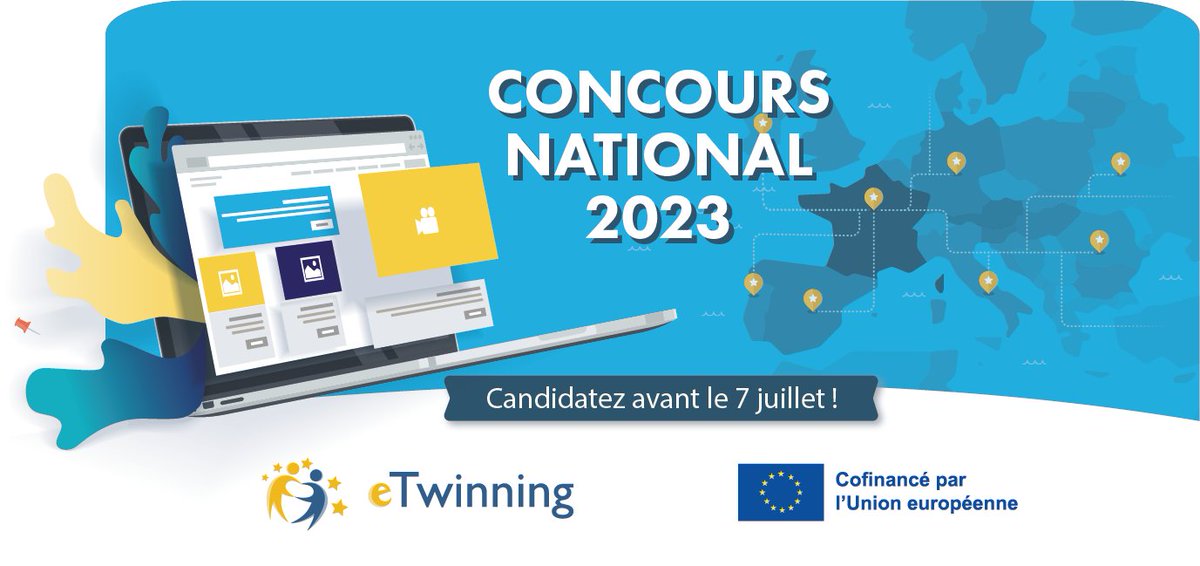 📢 Lancement du concours national #eTwinning : participez avant le 7 juillet !
🏆Si vous avez monté un projet eTwinning avec vos élèves &amp; que vous souhaitez faire reconnaître cette expérience d'ouverture internationale, participez !
➕ d'infos : etwinning.fr/actualites-nat…