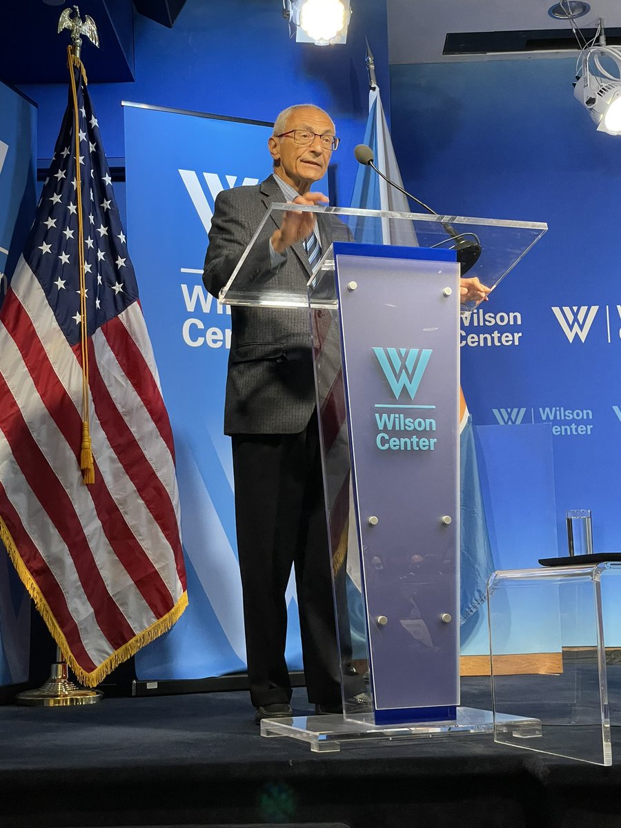 Tune in now to hear from @johnpodesta on how the administration is addressing climate change and energy security, and ensuring the future of global economic prosperity.