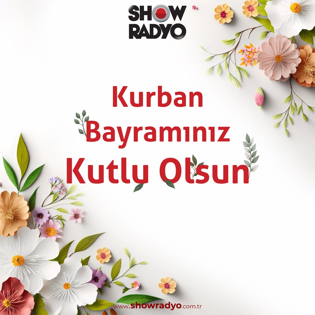 Her günü bayram neşesiyle, sevdiklerinizle birlikte sağlıklı ve mutlu geçirmeniz dileğiyle...
 
 İyi bayramlar dileriz.
 #Bayram #showradyo
