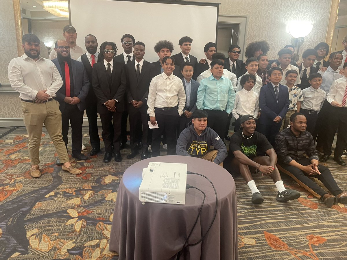 <a href="/pvdschools/">Providence Public Schools</a> APs Rich Norris and Martin Quirk and Teacher Christian Martinez giving back to elem and high school boys as mentors in the Gentlemen’s Club at Leviton Elem and 360 HS! Students and their families were beaming! We were all shedding tears! #changemakersjustDOIT