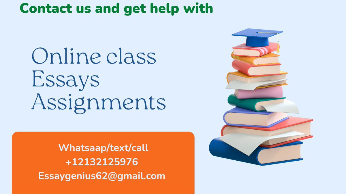 Quality services and plagiarism free work guaranteed A++,,, hmu 
#Essay
#Homework
#Calculus
#Mathhelp
#assignmentdue
#Researchpaper  
#summerclasses
#Accounting
#Statistics
#canvas #mcgraw #Matlab #pumprulesreunion