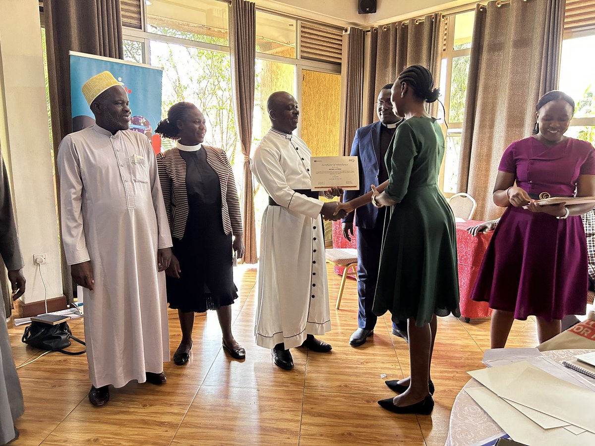 After the #Faith4YouthHealth 3 Day Inter-Faith training and dialogue, Faith Leaders were awarded with certificates and we believe that with the knowledge and skills acquired they will be able to contribute greatly to the betterment of young people’s SRHR.