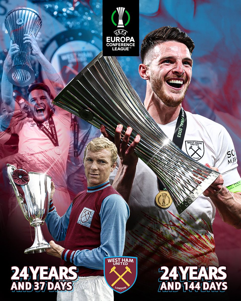 footballontnt's tweet image. Declan Rice has become the youngest player to captain an English side to victory in a major UEFA competition, since Bobby Moore in 1965 🏆