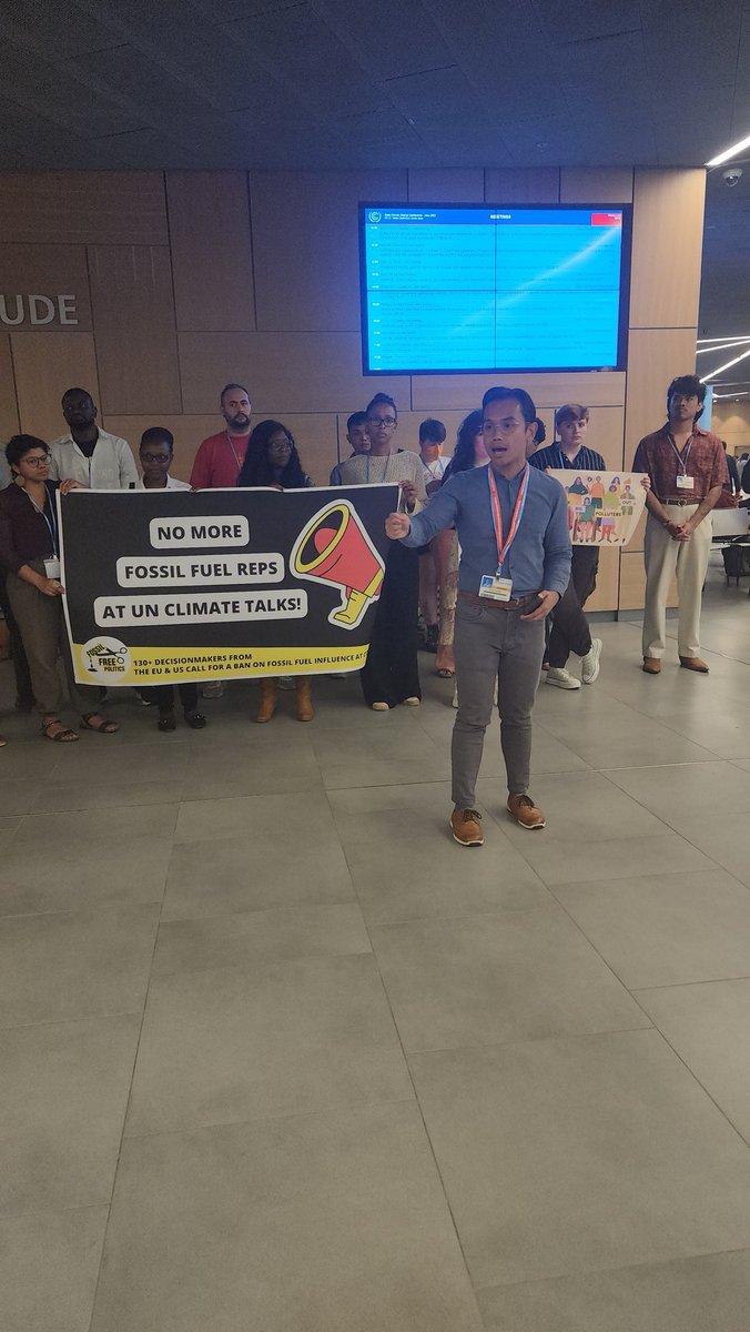 gcdcj's tweet image. Happening Now! Civil society is calling out global North for siding with Big Polluters at #SB58. Global North governments and their #fossilfuel corporations keep blocking progress on a conflict of interest policy. #Polluters Out, Peoples In!
#KickBigPolutersOut