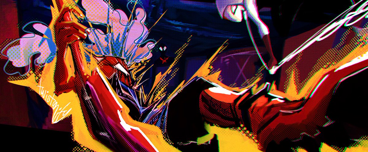 twistanity's tweet photo. Redid the qrt’d frame with some extra flare for the bby Spider-Punk 👺

🏷️ #SpiderManAcrossTheSpiderVerse #SpiderMan #Spiderpunk #SpiderVerse #Spiderversefanart https://t.co/JdP9bX7bzt