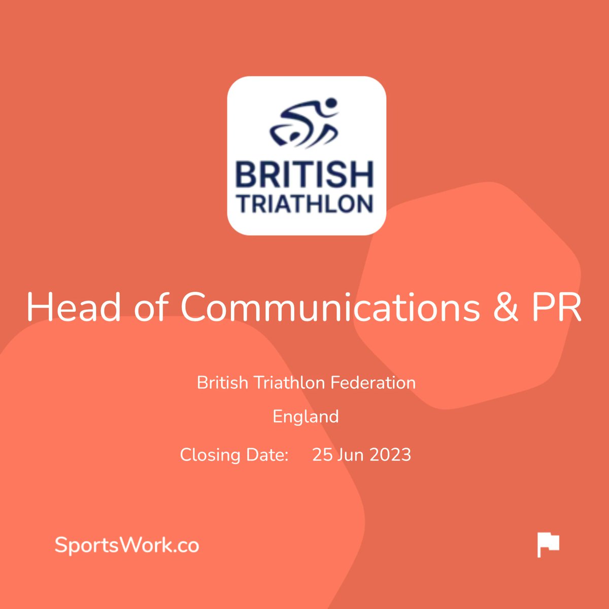 ⭐️  New Vacancy

🇬🇧 British Triathlon Federation

🗣️ Head of Communications & PR

📍  England

More information can be found here - sportswork.co/jobs/british-t…

#sportswork #sportsjobs #workinsport #England #triathlon