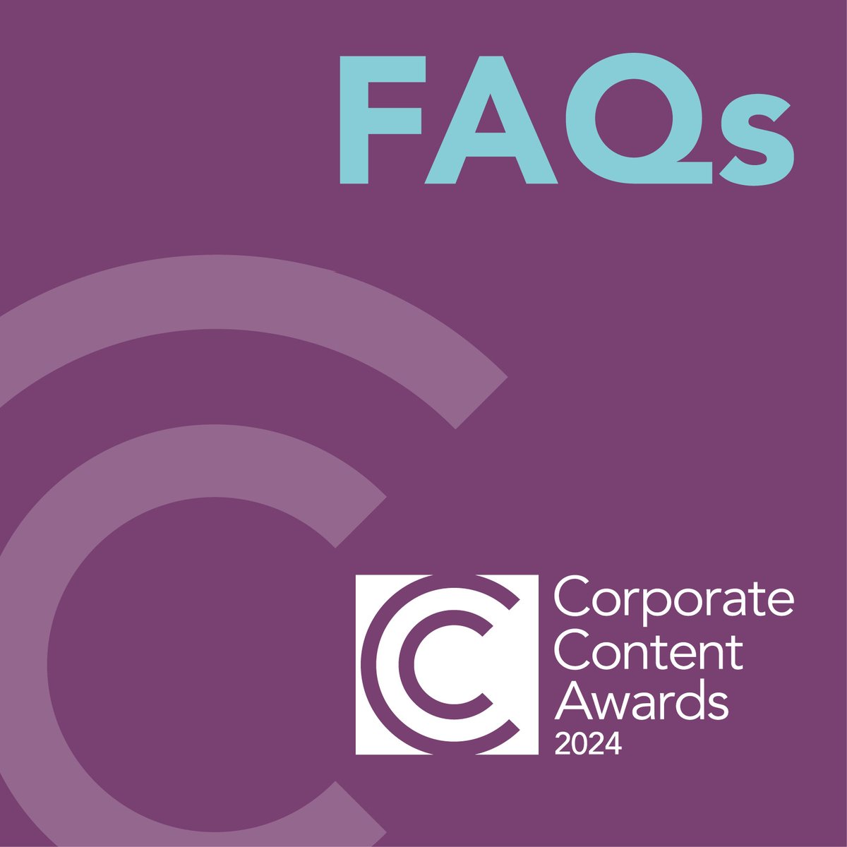 We have been so impressed with the entries we’ve already received into the Corporate Content Awards 2024!

Take a look at our frequently asked questions in our entry guide bit.ly/3lM2juu 

#CorporateContentAwards #corpcomms #corporatestorytelling