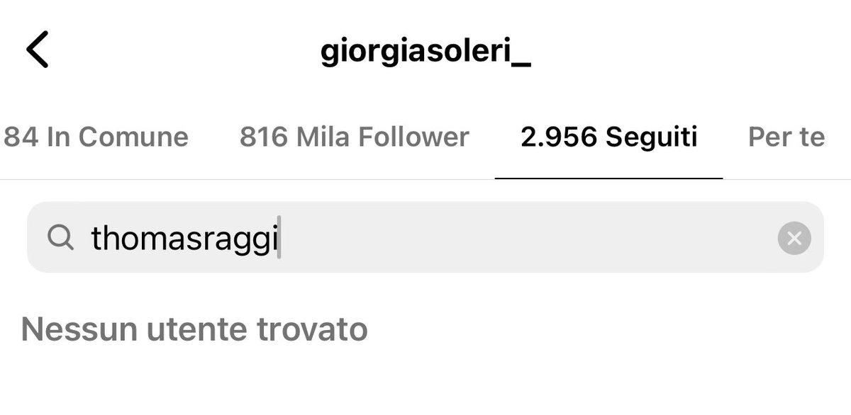 Giorgia Soleri non segue più Damiano, Victoria, Ethan e Thomas su Instagram.