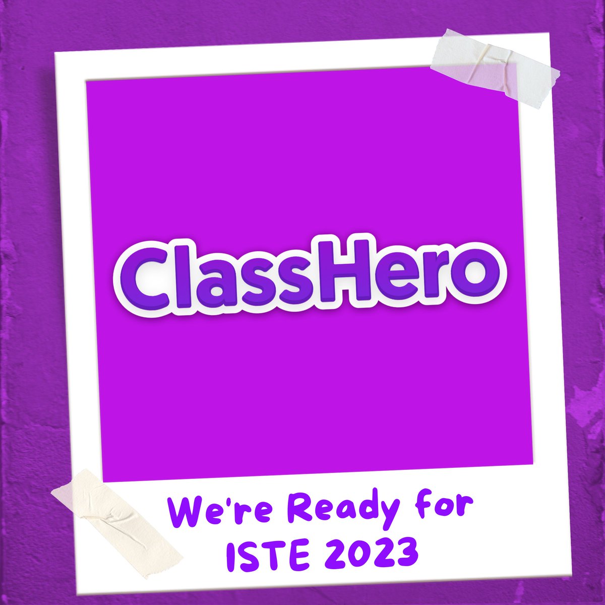 ClassHeroApp's tweet photo. 🎉 We are thrilled to be attending #ISTE23! We can't wait to connect with inspiring educators who are shaping the future of learning. It's not just about technology, it's about the people who use it to make a difference. Let's shape the future together!🚀
#ClassHero #EdTech https://t.co/aFLz0wvCoF