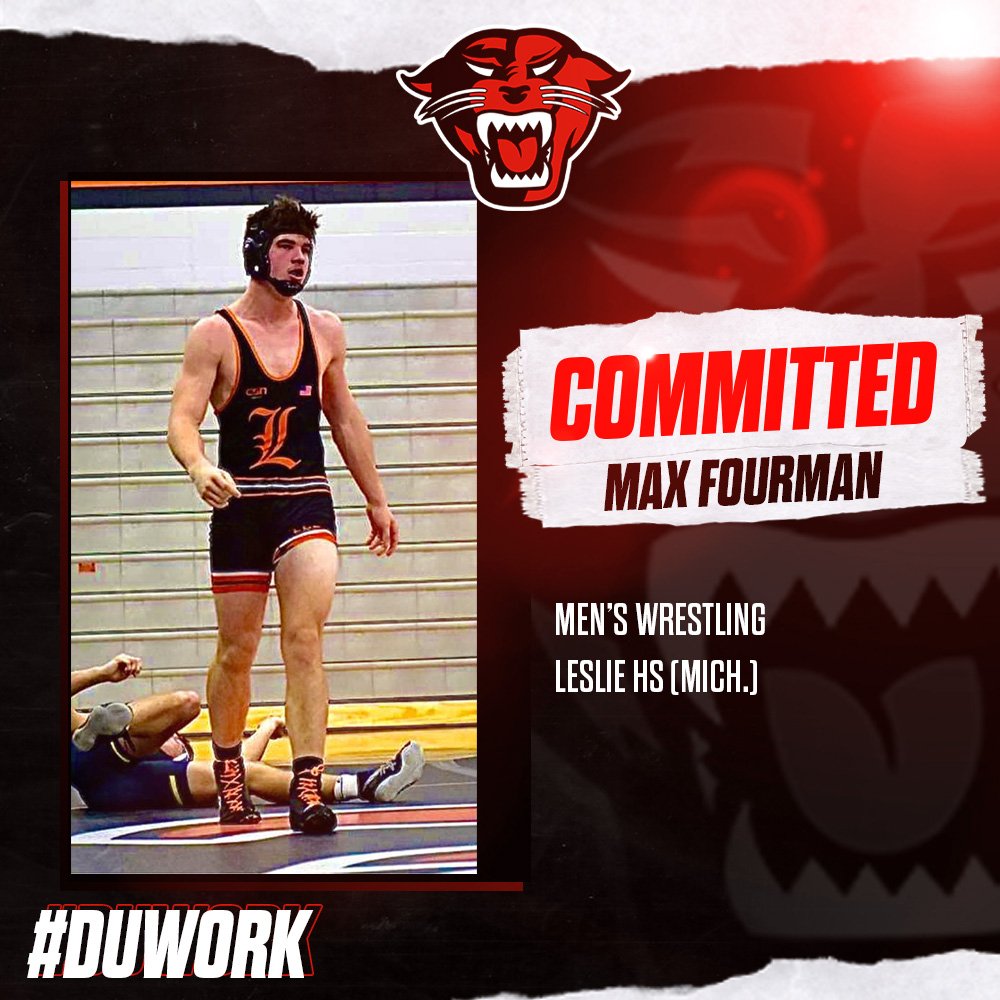 Men's Wrestling Signing

Congratulations to Max Fourman for his commitment to compete in wrestling at Davenport University! Fourman comes to Grand Rapids from Leslie High School in Leslie, Michigan. #DUWork