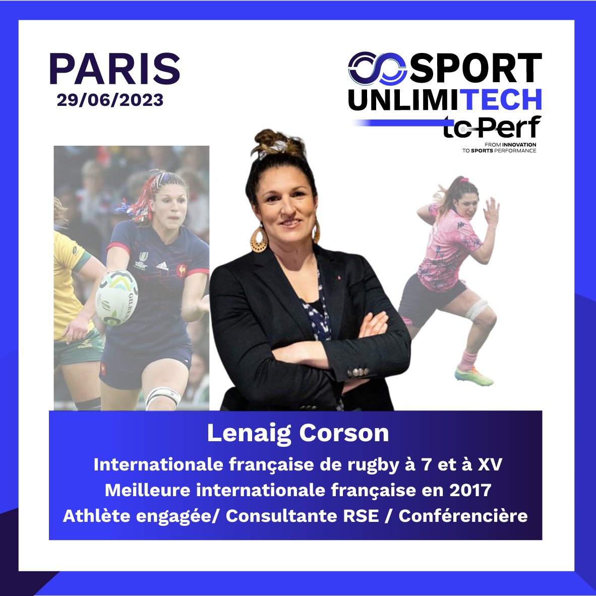SportUnlimitech's tweet photo. [Annonce speaker] 🗣
⏳ Paris J-20 avant SPORT UNLIMITECH TO PERF📍! 

@LenaigCorson, athlète engagée, consultante RSE et conférencière, et @debardchris, directeur du #ProtoSpace de Toulouse et fondateur du @TheHumanityLab chez Airbus.

Inscrivez-vous✍️
https://t.co/4DlvQoupLs https://t.co/Oh8K291Ysy