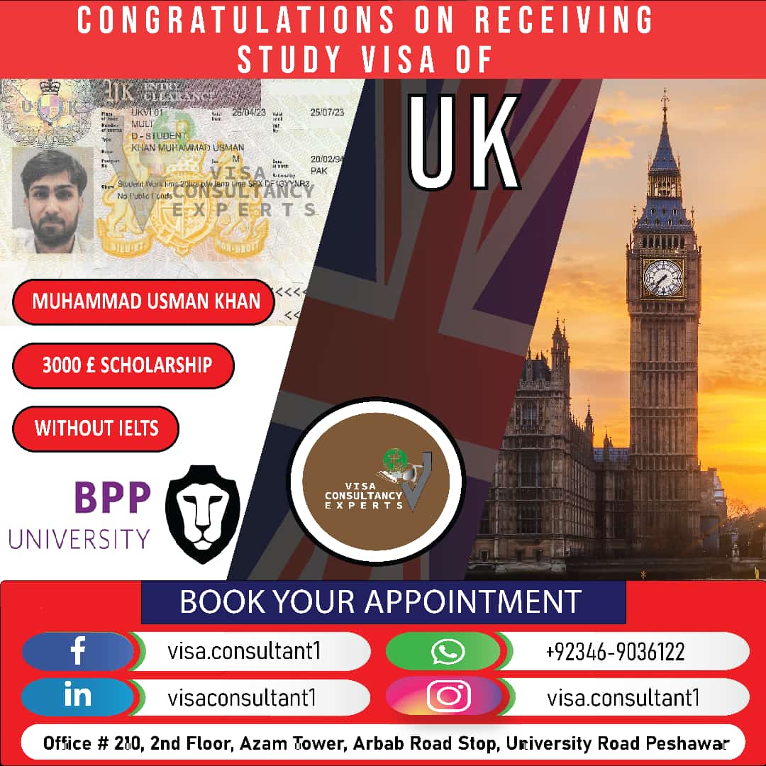 visa1consultant's tweet photo. Let's #Congrats Mr. Muhammad Usman Khan on Receiving #ukstudyvisa  with 3,000 GBP #scholarship

Do You Want To Be The Next #SuccessStory? 

0346 9036122

 #careeradvice #careercounseling #studyinuk 🇬🇧 #studyinaustralia 🇦🇮 #studyinsweden 🇺🇦 #studyinusa 🇺🇸 #studyincanada 🇨🇦 #PSW https://t.co/JdFTf8NWhz