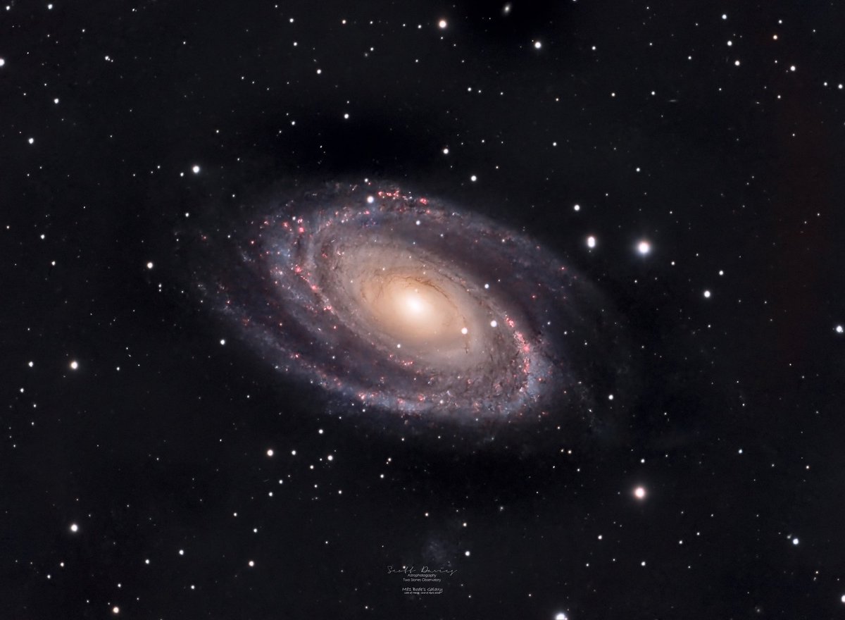 ScottUPPSALA's tweet photo. The Final edit of Bode's Galaxy M81 with Ha included! Hope it pleases 🙏  #Astrophotography #m81 #bodesgalaxy https://t.co/2Gwvq4TKYI