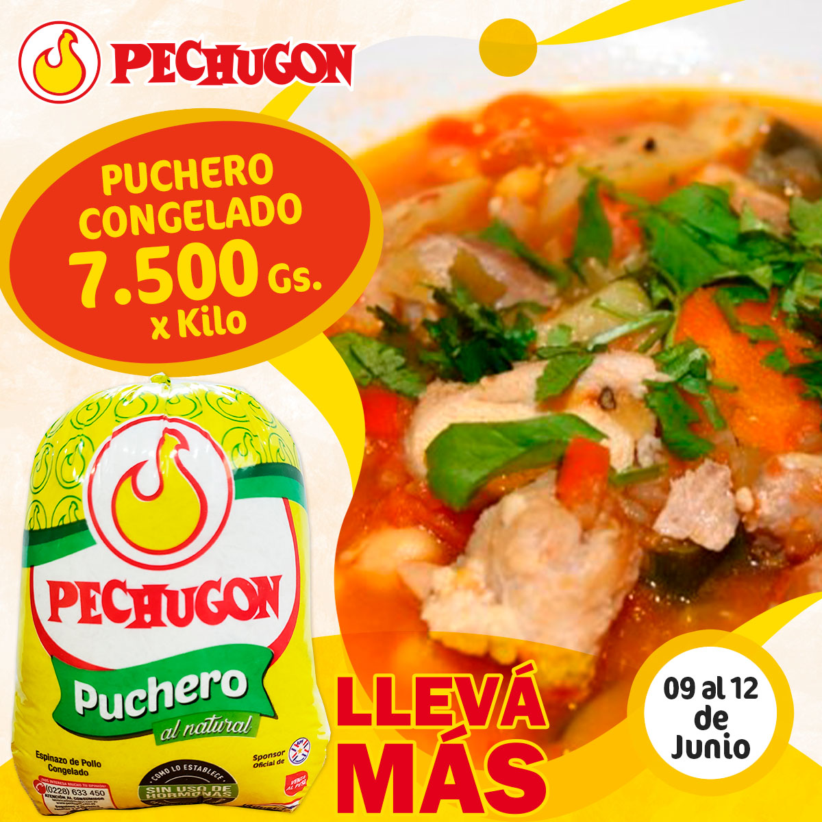 PechugonPy's tweet photo. Estas #ofertas las podes encontrar en la sección de congelados de los #supermercados y puntos de venta del país, también en la sección de frescos hasta el lunes 12 de junio.
.
#Pechugon #pechugonpy
#Pollo #Economico #Rendidor
#DeliciosamenteNatural
#ATodosLesGusta https://t.co/RWmzIOcH31