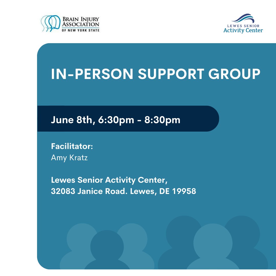 Join us tonight for an in-person support group session facilitated by Amy Kratz.

Register by emailing us at admin@biade.org!

#braininjurysurvivor #braininjury #braininjuryawareness