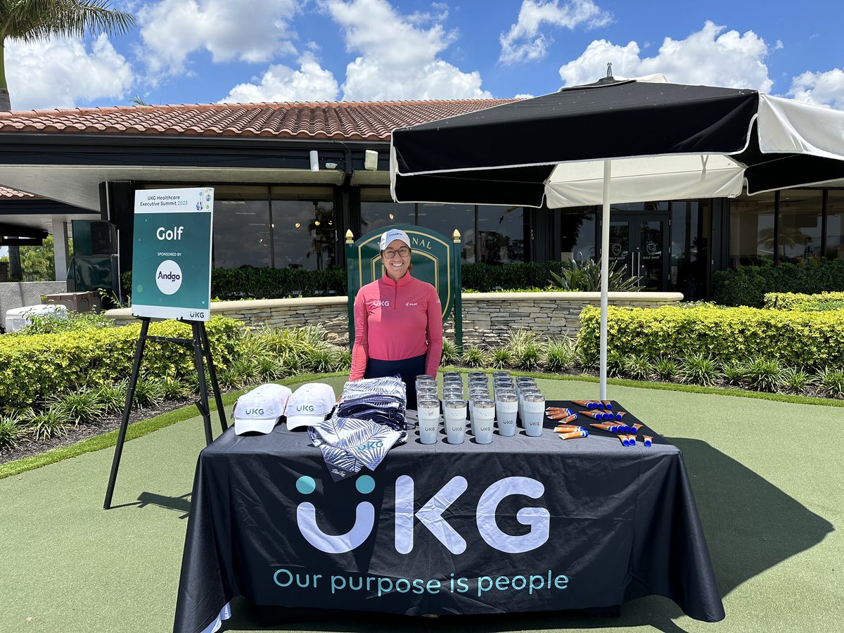 Another incredible outing in the books with our partner @UKGInc and their ambassador @Marina_Deee. It was a beautiful day at @PGANatl as the @LPGA professional helped guests have a terrific experience and some fun competition!