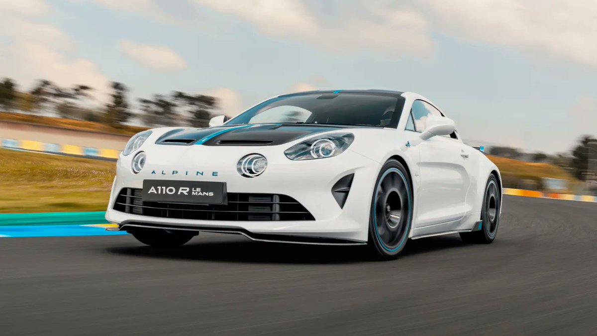 Buy this Alpine A110 R, get a free lap of Le Mans. The Alpine A110 R Le Mans edition isn’t a car, it’s a track day with a car thrown in → topgear.com/car-news/modif…