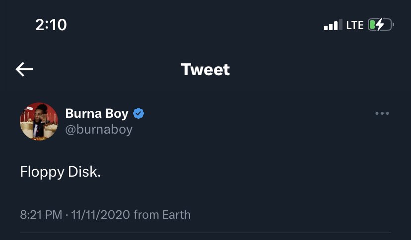 thekhaleedahhh's tweet photo. Burna boy made this tweet the day davido dropped an album. you people were “kikiing” then. now you want to cry. 
Davido said he’s a new cat and there’s nothing you ppl will do about that 🖐🏾❤️ https://t.co/VO0Z1XtkzK