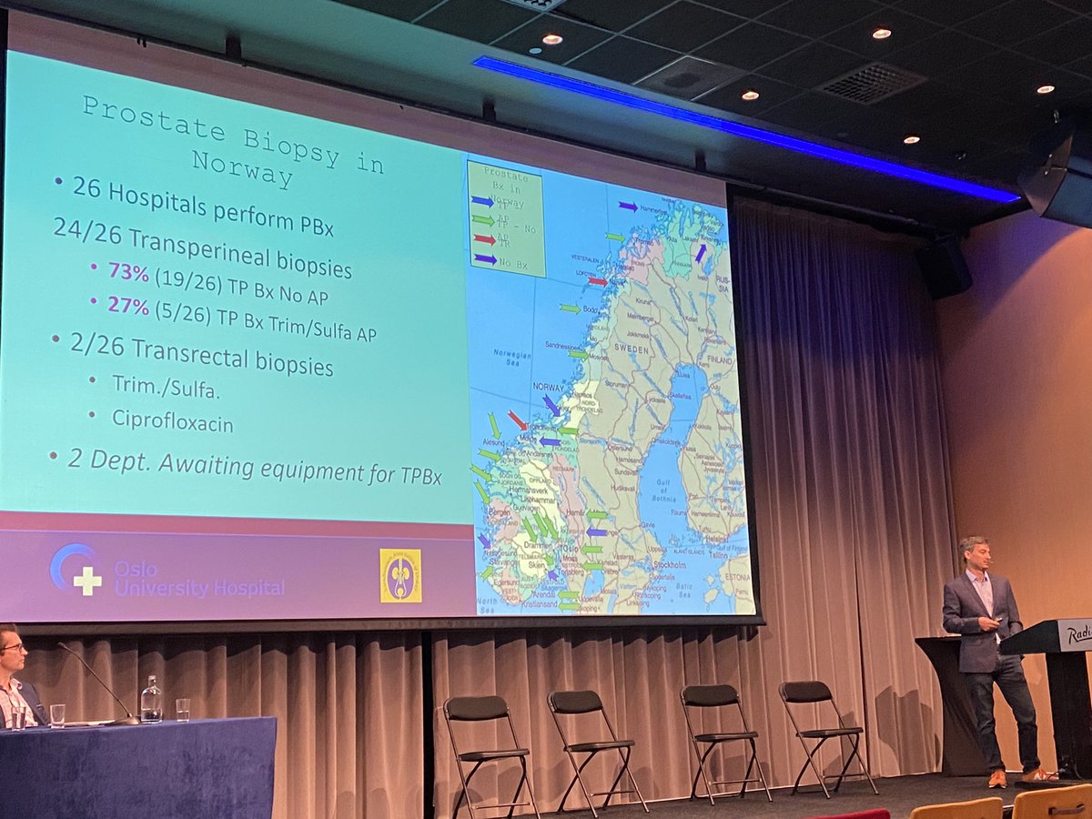 Mika Matikainen (@matikainenmika) on Twitter photo 73% of prostate biopsies done already transperineally in Norway, as recommended by EAU guidelines <a href="/Uroweb/">European Association of Urology (EAU)</a> . Transrectal strategy still dominant in many countries. Also in Finland pressure to change strategy increasing with increasing E. Coli antibiotic resistance. <a href="/nuf2023/">NUF2023</a> 73% of prostate biopsies done already transperineally in Norway, as recommended by EAU guidelines <a href="/Uroweb/">European Association of Urology (EAU)</a> . Transrectal strategy still dominant in many countries. Also in Finland pressure to change strategy increasing with increasing E. Coli antibiotic resistance. <a href="/nuf2023/">NUF2023</a>