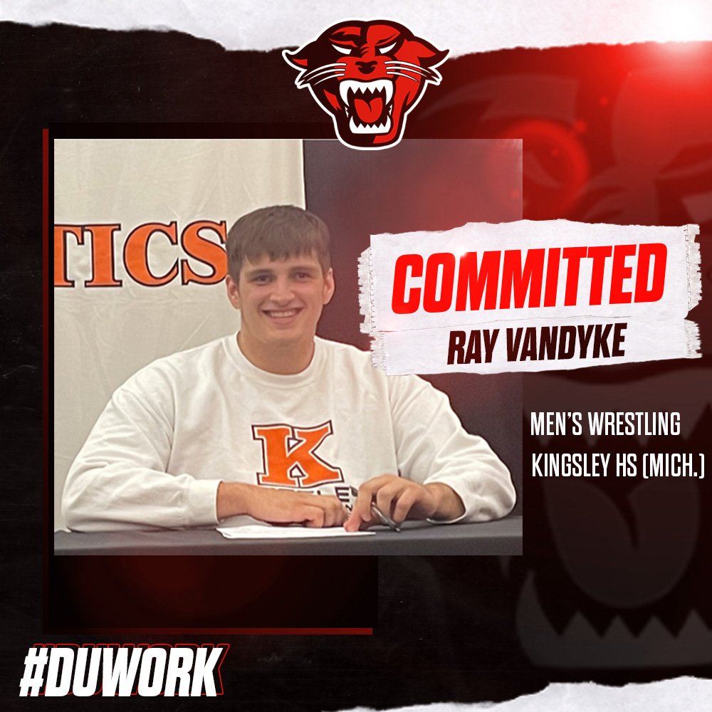 Men's Wrestling Signing 

Congratulations to Ray VanDyke for his commitment to compete in wrestling at Davenport University! VanDyke comes to Grand Rapids from Kingsley High School in Kingsley, Michigan. #DUWork