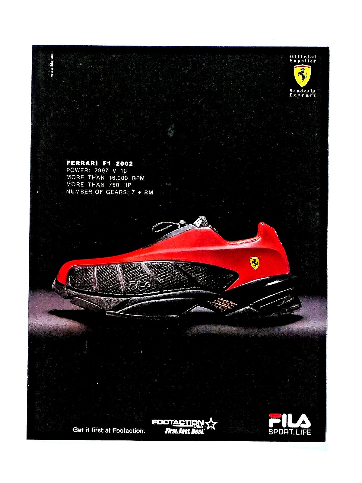 Øjeblik Med andre ord Hvilken en Vincenzo Landino on Twitter: "The partnership fizzled after FILA took over  rights to supply Ferrari's footwear in 2002. https://t.co/axIXSrGXMB" / X