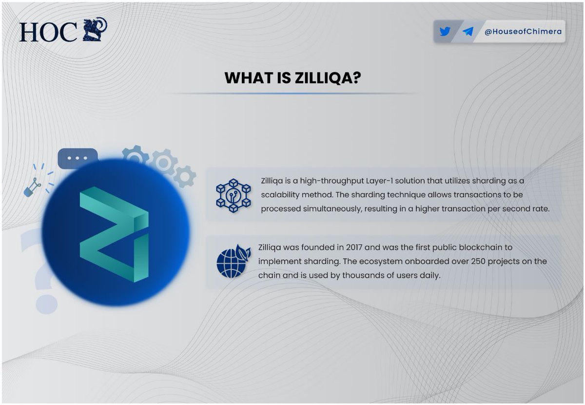 HouseofChimera's tweet photo. What is @zilliqa?

🔹Zilliqa is a high-throughput Layer-1 solution that utilizes sharding as a scalability method. 
🔸The sharding technique allows transactions to be processed simultaneously, resulting in a higher transaction per second rate.

$ZIL https://t.co/8SKjPHq4wu