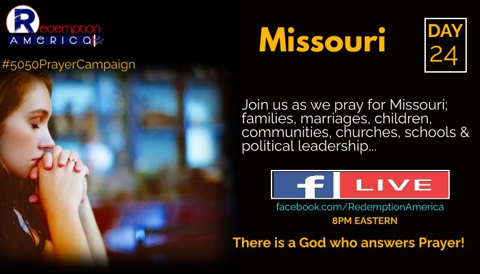 redemption_usa's tweet photo. #usa 
#Missouri 
#day24
#5050PrayerCampaign 
#tonight 
#prayer 
#joinus 
#CallUntoMe https://t.co/qt5wnYb23I