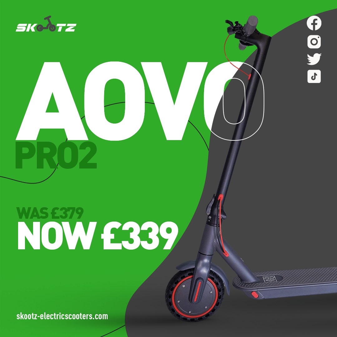 🛴☀️SUMMER SALE☀️🛴

You don’t want to miss out on this offer! Shop your favourite e-scooters e-bikes for discounted prices on our website and in our stores NOW!💚🛴

#summersale #electricscooter #electricbike #escooteruk #skootz #uk