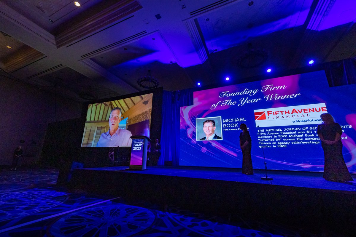 Finseca's tweet photo. A special s/o to this year's Founding Firm of the year, Fifth Avenue Financial, Michael Book. We're humbled by your leadership and willingness to step up to unify our profession and ensure #financialsecurityforall. https://t.co/La4ao7Qshv