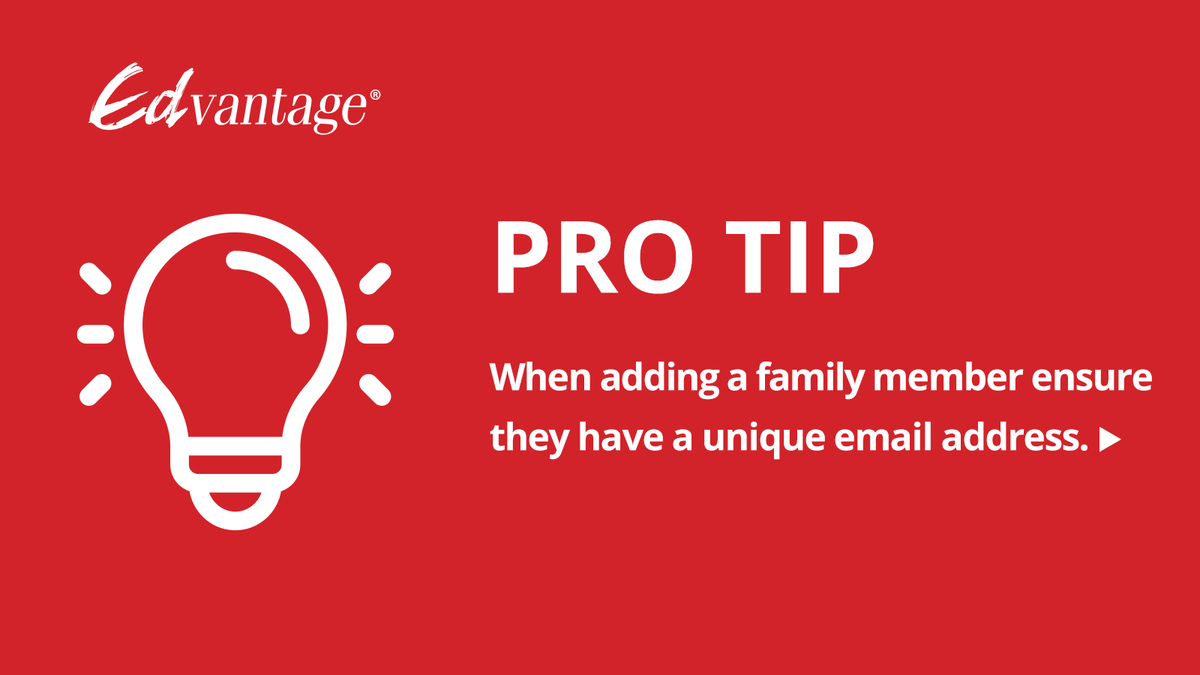 OSSTFd7TBU's tweet photo. Don’t miss out on discounts from Edvantage, your exclusive savings program; for you and your family. Add up to five immediate family members with individual email addresses to your existing account. Find out more: https://t.co/kkFXeHpKXU
#Edvantage #ExclusiveSavingsProgram https://t.co/LQUFzW8MyY