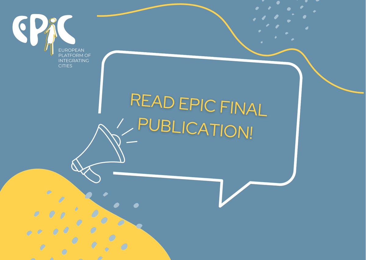 The EPIC final publication is out!

👉🧐 rb.gy/dx06r available in 🇬🇧🇮🇹🇩🇪🇪🇸🇭🇷🇬🇷🇵🇹🇵🇱

This report includes all the outcomes and lessons learned from 3 and a half years of designing more inclusive services for #migrants and #refugees in #EUcities 
Enjoy! 🤗The #EPIC team