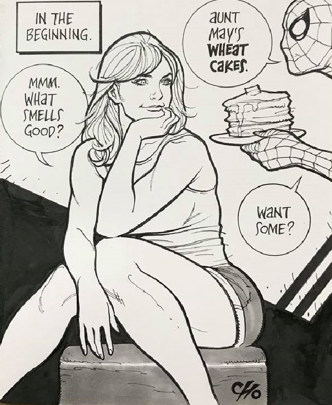 Mary Jane's Dump Truck origins, part 1
- art by Frank Cho