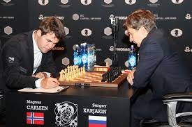 rango013's tweet photo. @juguetito65 Maquina!! fue la última partida del mundial de Carlsen-Karjakin en 2016 https://t.co/6GgXO6GLRY